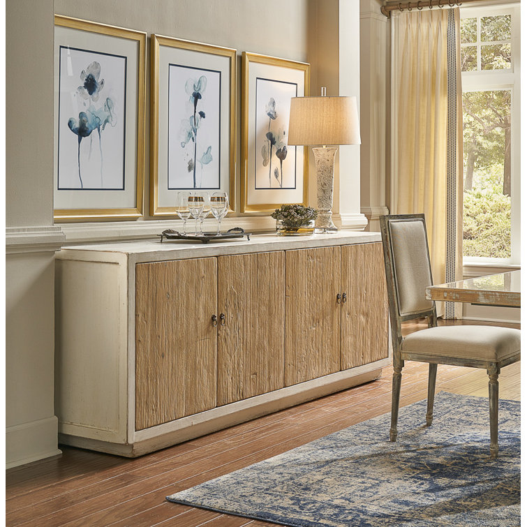 Dereck Contemporary White 94'' Modern Sideboard