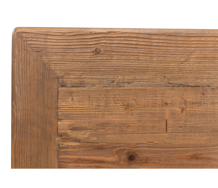 Transitional Reclaimed Pine Square Coffee Table in Warm Brown