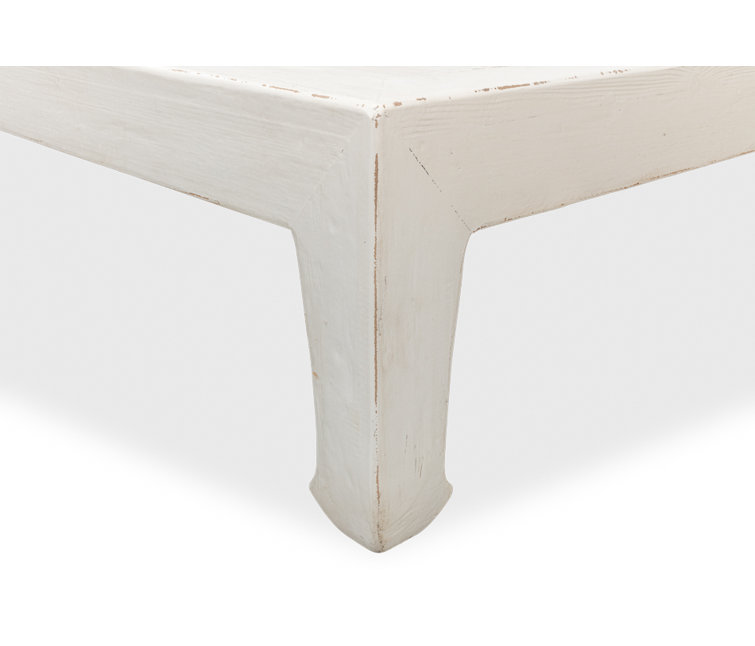 White Pine Chinese-Inspired Square Coffee Table