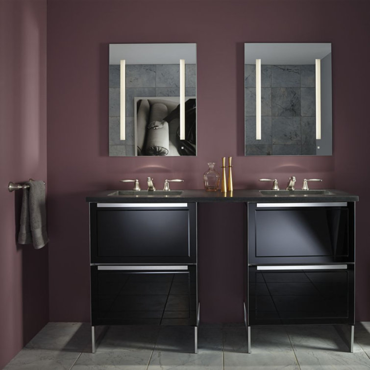 Modern Rectangular Surface Mount Medicine Cabinet with Bluetooth