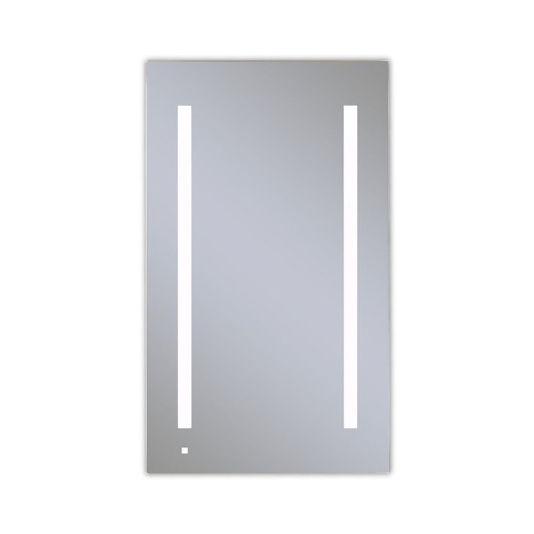 Modern Frameless Rectangular Bluetooth Medicine Cabinet with LED Lighting