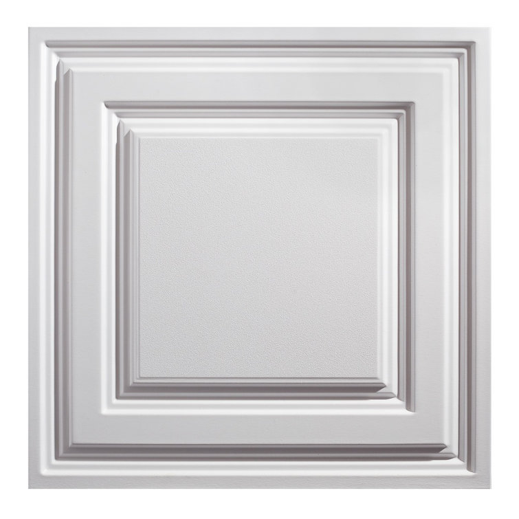 2 ft x 2 ft White PVC Ceiling Tile Panel Pack