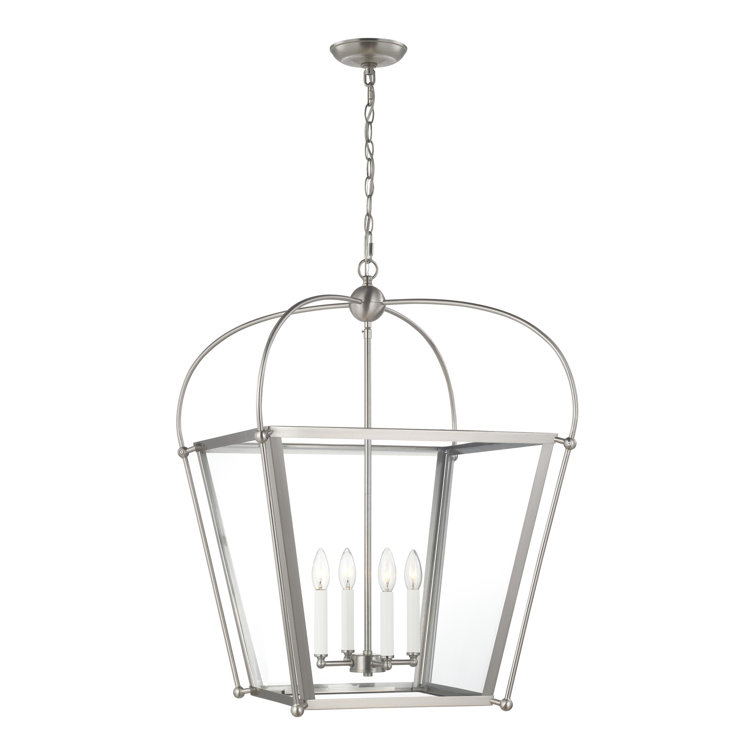 Charleston Midnight Black Glass 4-Light Indoor Pendant