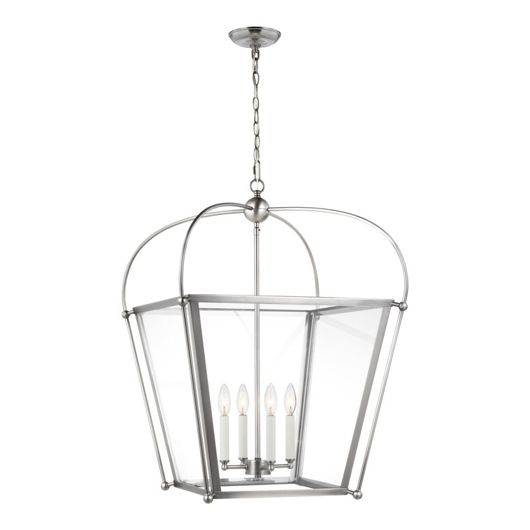 Charleston Midnight Black Glass 4-Light Indoor Pendant