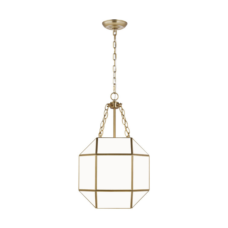 Morrison Satin Brass 23.25" Indoor/Outdoor Glass Jar Lantern