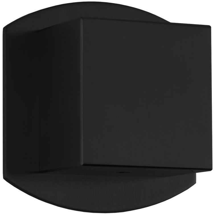 Matte Black Volume Control Trim Kit with Chrome Finish