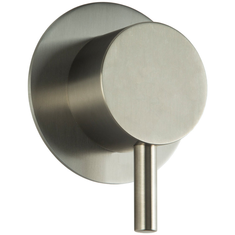 Brushed Nickel Round Volume Control Trim Kit