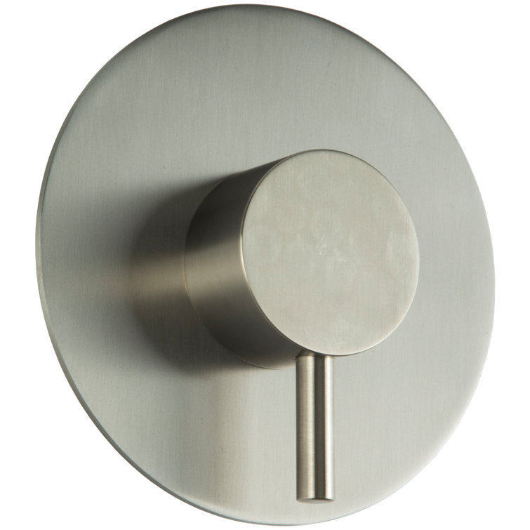 Brushed Nickel Round Pressure Balance Mixer Valve Trim Kit
