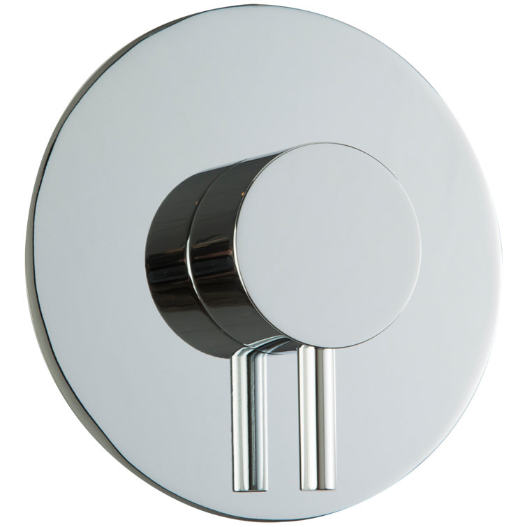 Chrome Round Pressure Balance Mixer Valve Trim Kit
