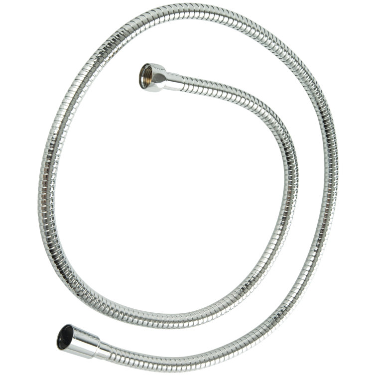 Black Rust Resistant Flexible Shower Hose with Universal Threads
