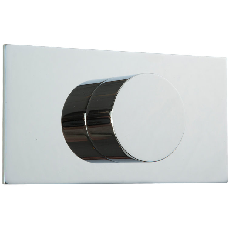 Chrome Round 3-Way Diverter Trim Kit with Letterbox Handle