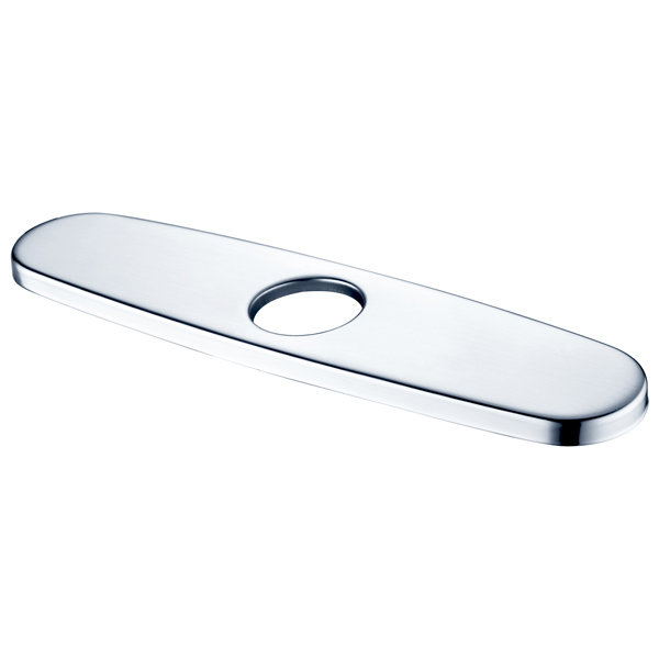 Chrome Finish Solid Brass Kitchen Faucet Cover Plate