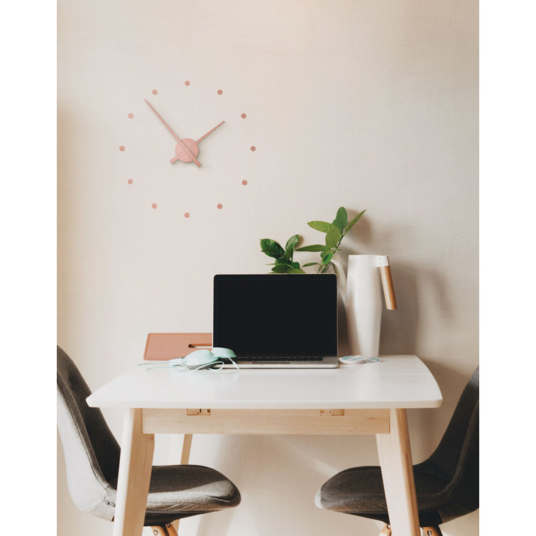 Small White Polystyrene Minimalist Wall Clock