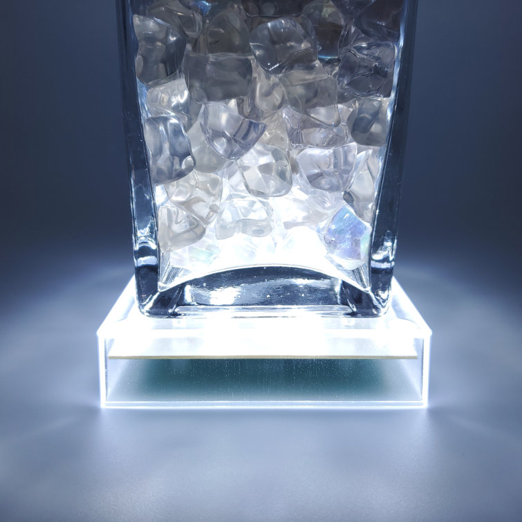 Square Cool White LED Battery Operated Base Light