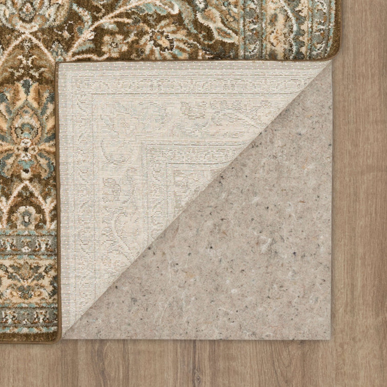 Newbridge Brown and Beige Synthetic Floral Area Rug