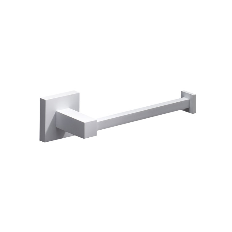 Matte White Brass Wall Mounted Toilet Paper Holder