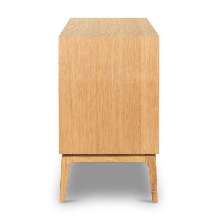 Santino 71'' Oak Mid-Century Modern Pyramid Sideboard