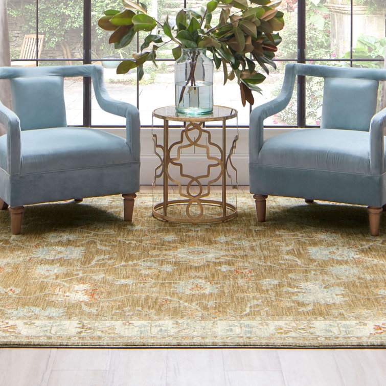 Handmade Brown Rectangular Synthetic Stain-resistant Area Rug