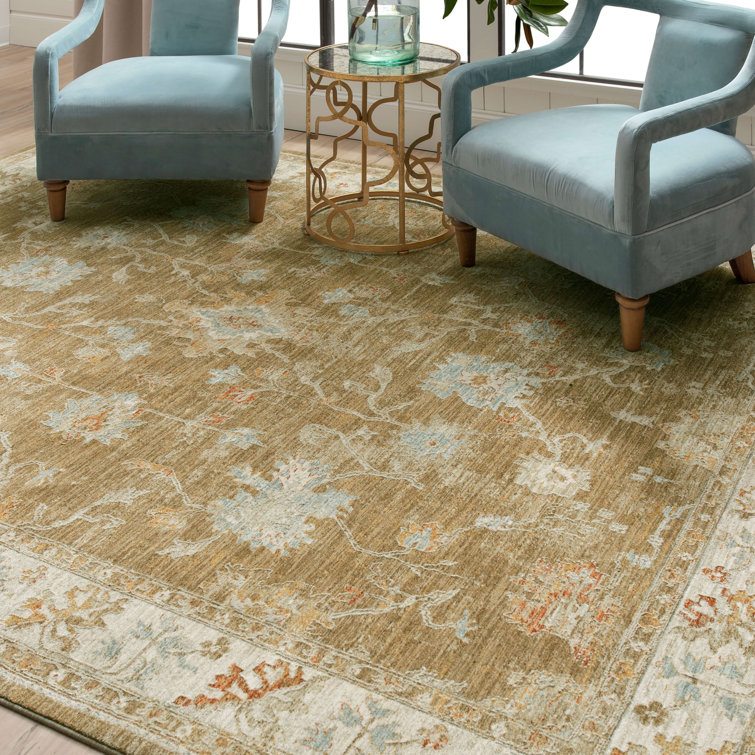Handmade Brown Rectangular Synthetic Stain-resistant Area Rug