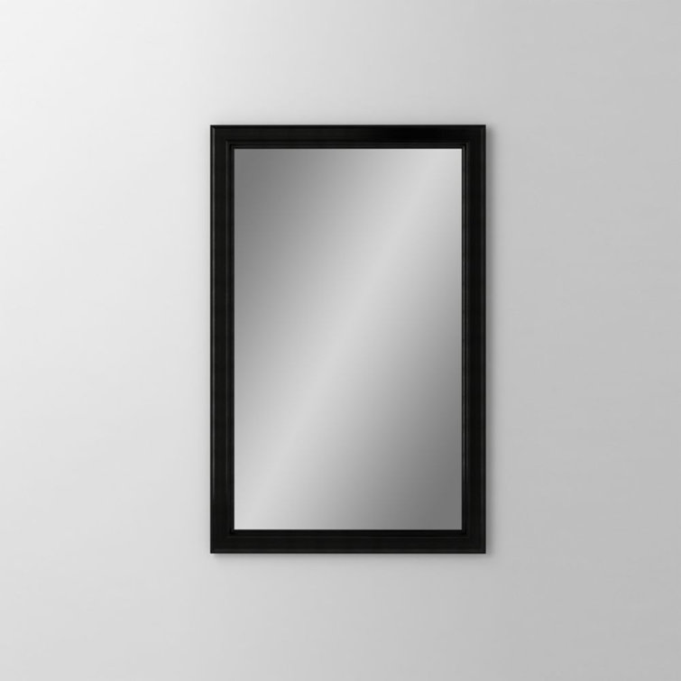 Vintage Brass Rectangular 39'' Traditional Bathroom Vanity Mirror