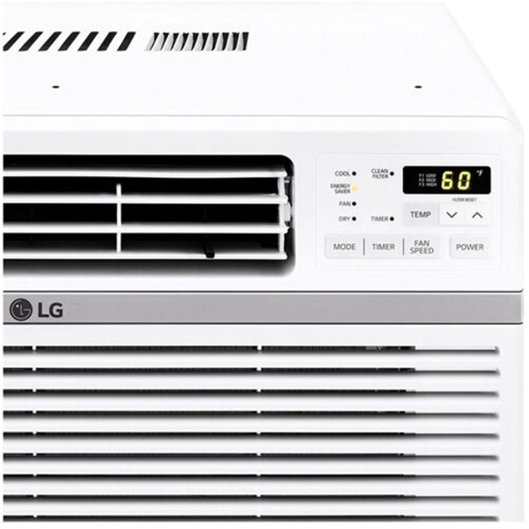 LG 12,000 BTU White Smart Window Air Conditioner with Remote