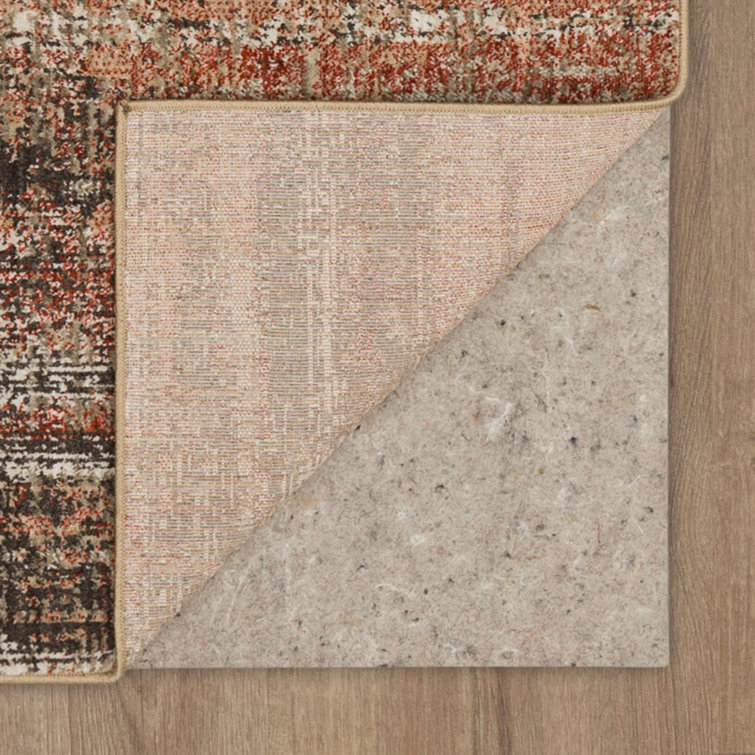 Craquelure Ginger Multicolor Abstract Tufted Area Rug