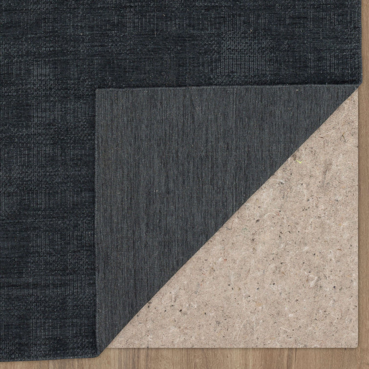 Charcoal Elegance 8' x 10' Hand-Loomed Wool Area Rug