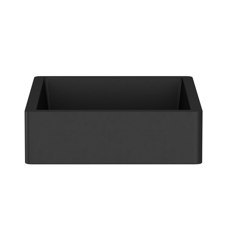 Charcoal NativeStone Rectangular Undermount 19" Bathroom Sink
