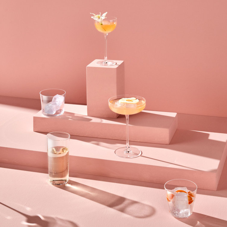 Clear Lead-Free Crystal Water Glass Set