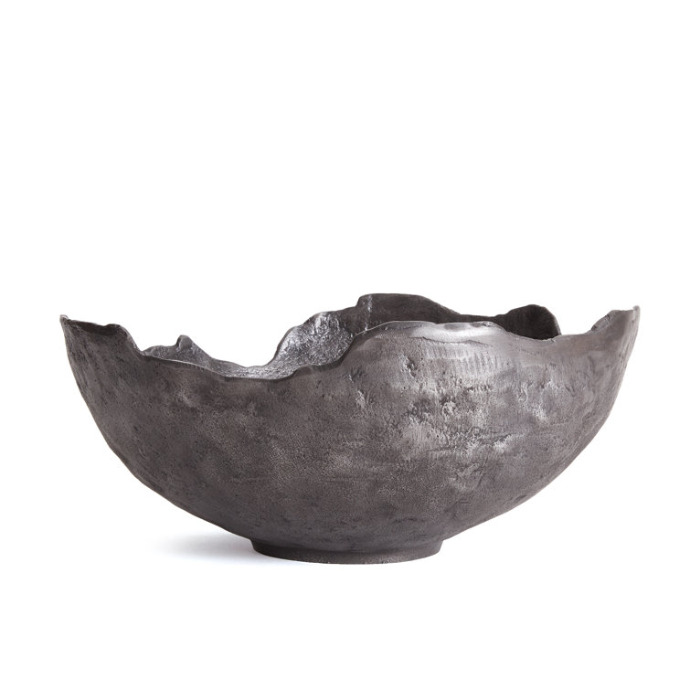 Handcrafted Oil-Rubbed Bronze Metal Decorative Bowl
