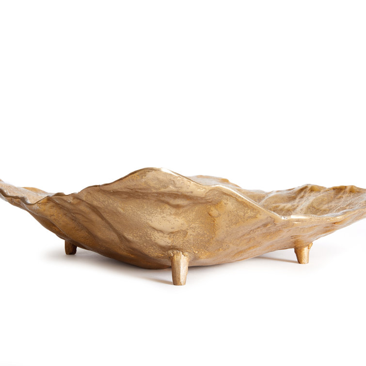 Arlene Gold Cast Aluminum Decorative Tray