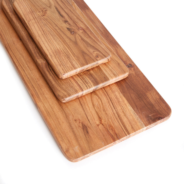 Natural Acacia Wood Charcuterie Serving Boards Set