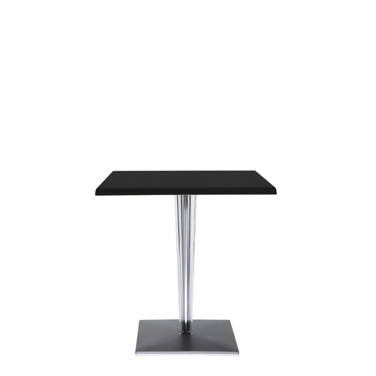 TopTop 28" Square Black Melamine Outdoor Coffee Table by Philippe Starck