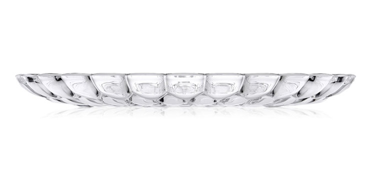 Crystal Textured Decorative Outdoor Dining Plate