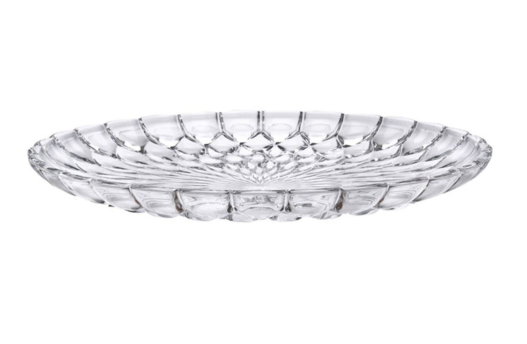 Crystal Textured Decorative Outdoor Dining Plate