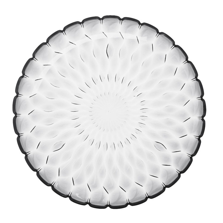 Crystal Textured Decorative Outdoor Dining Plate