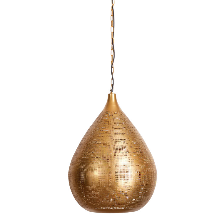 Loren Brass Teardrop Pendant Light
