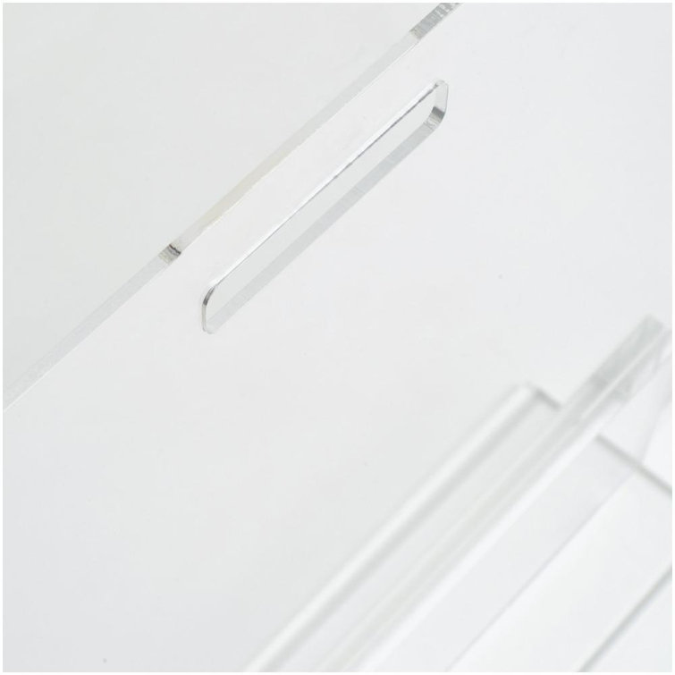 Clear Acrylic Freestanding Pet Gate Panel, 30 Inches Tall
