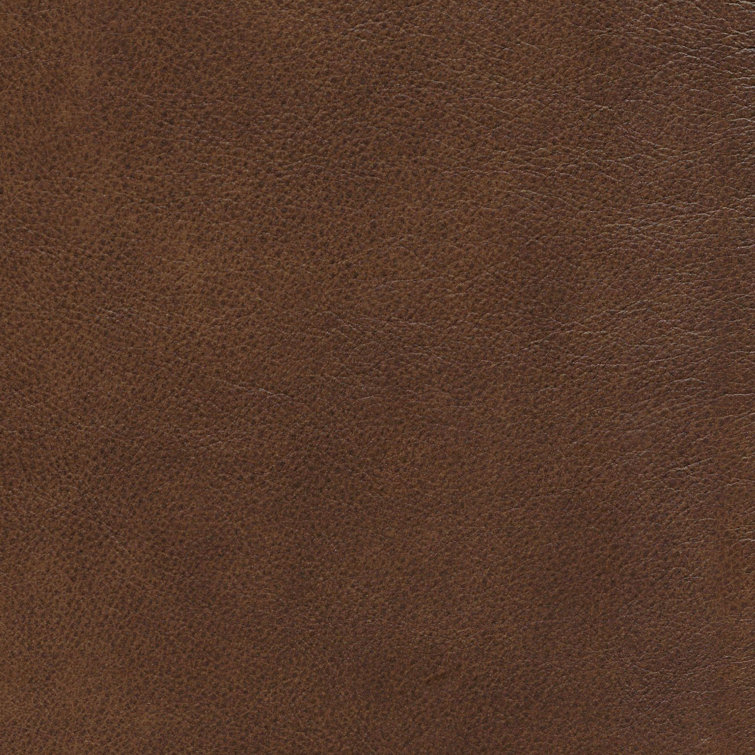 Camel Brown Genuine Leather Club Chair with Pine Frame