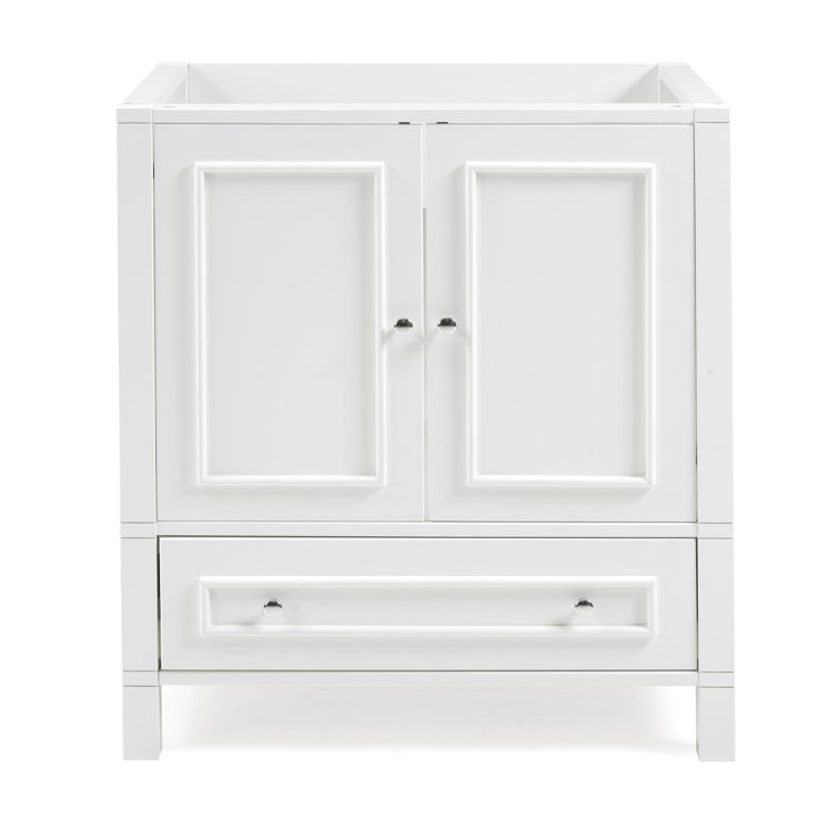 Williamsburg 30" White Pine Vanity Cabinet with Nickel Hardware