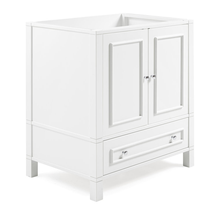 Williamsburg 30" White Pine Vanity Cabinet with Nickel Hardware