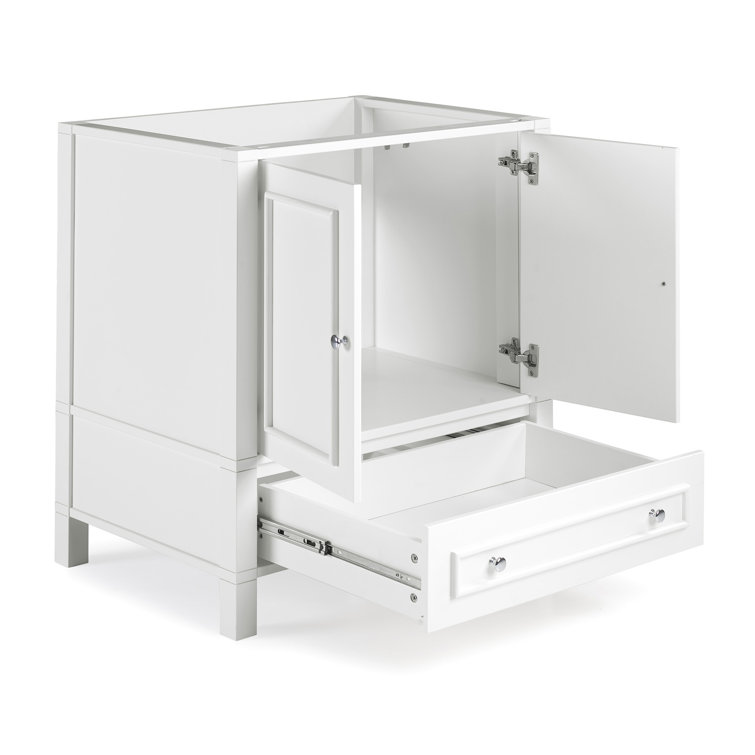 Williamsburg 30" White Pine Vanity Cabinet with Nickel Hardware