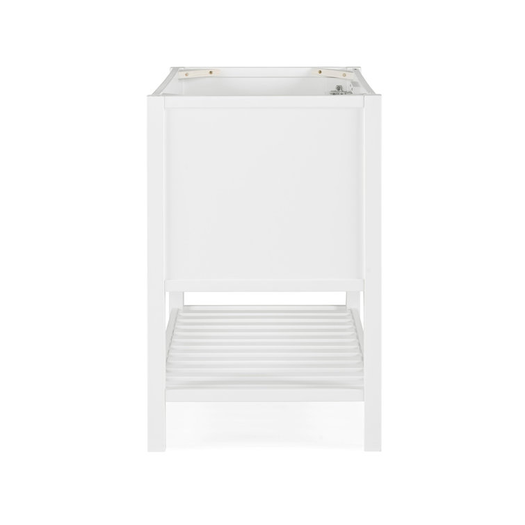 Bennet 36" White Pine Freestanding Vanity Cabinet with Shelf