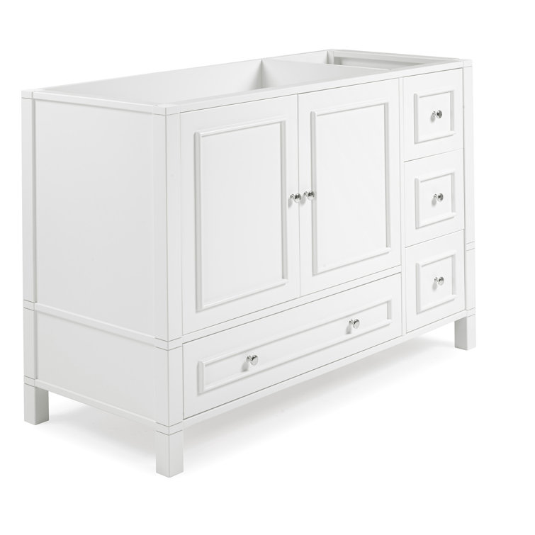 Williamsburg 48" White Pine Vanity Cabinet with Soft Close Drawers