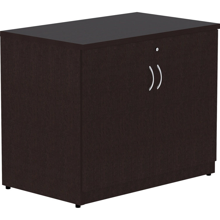 Essentials Espresso Laminate 2-Door Office Storage Cabinet