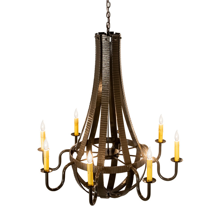 Timeless Bronze 8-Light Empire Chandelier with Faux Candlelights