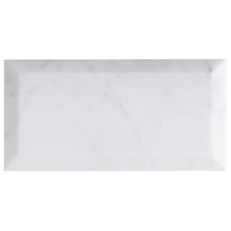 Carrara White Marble 3x6 Subway Wall Tile