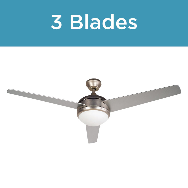 52-Inch Brushed Nickel Ceiling Fan with Light and Remote
