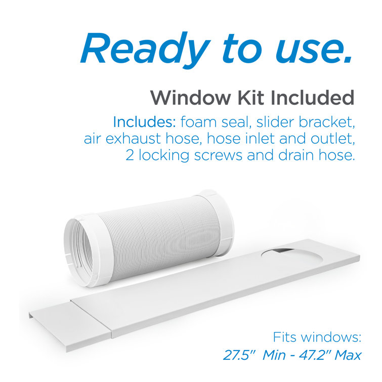 White Portable Air Conditioner with Remote and Sleep Mode