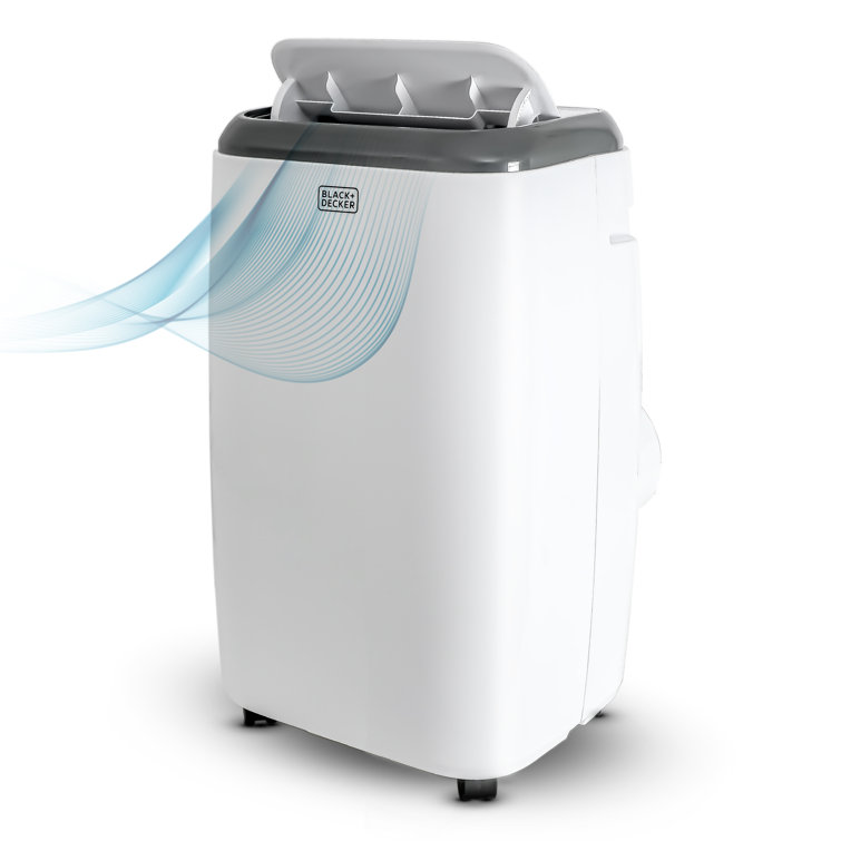 White Portable Air Conditioner with Remote and Sleep Mode